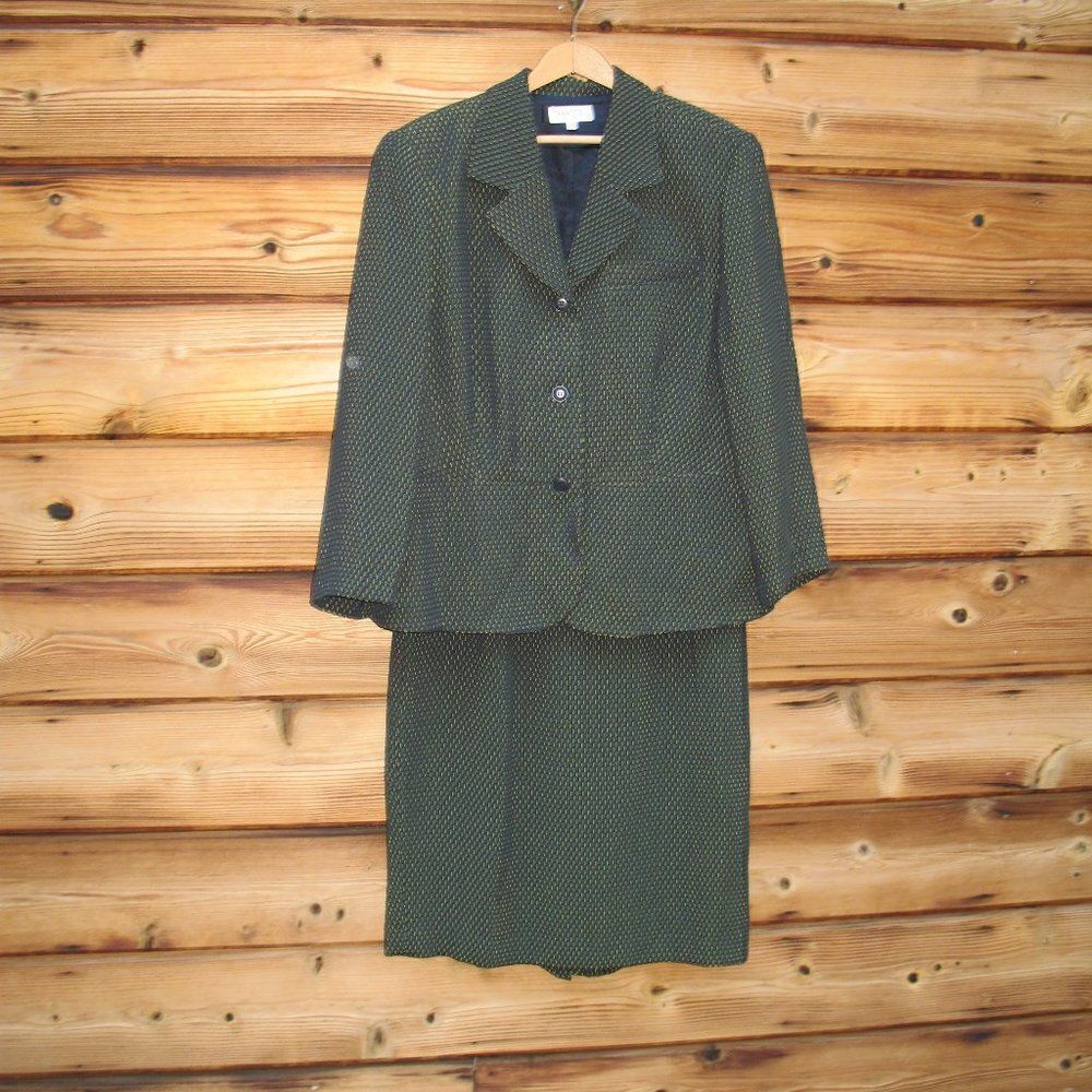 NWT Vintage 90s Navy Plus Size Skirt Suit